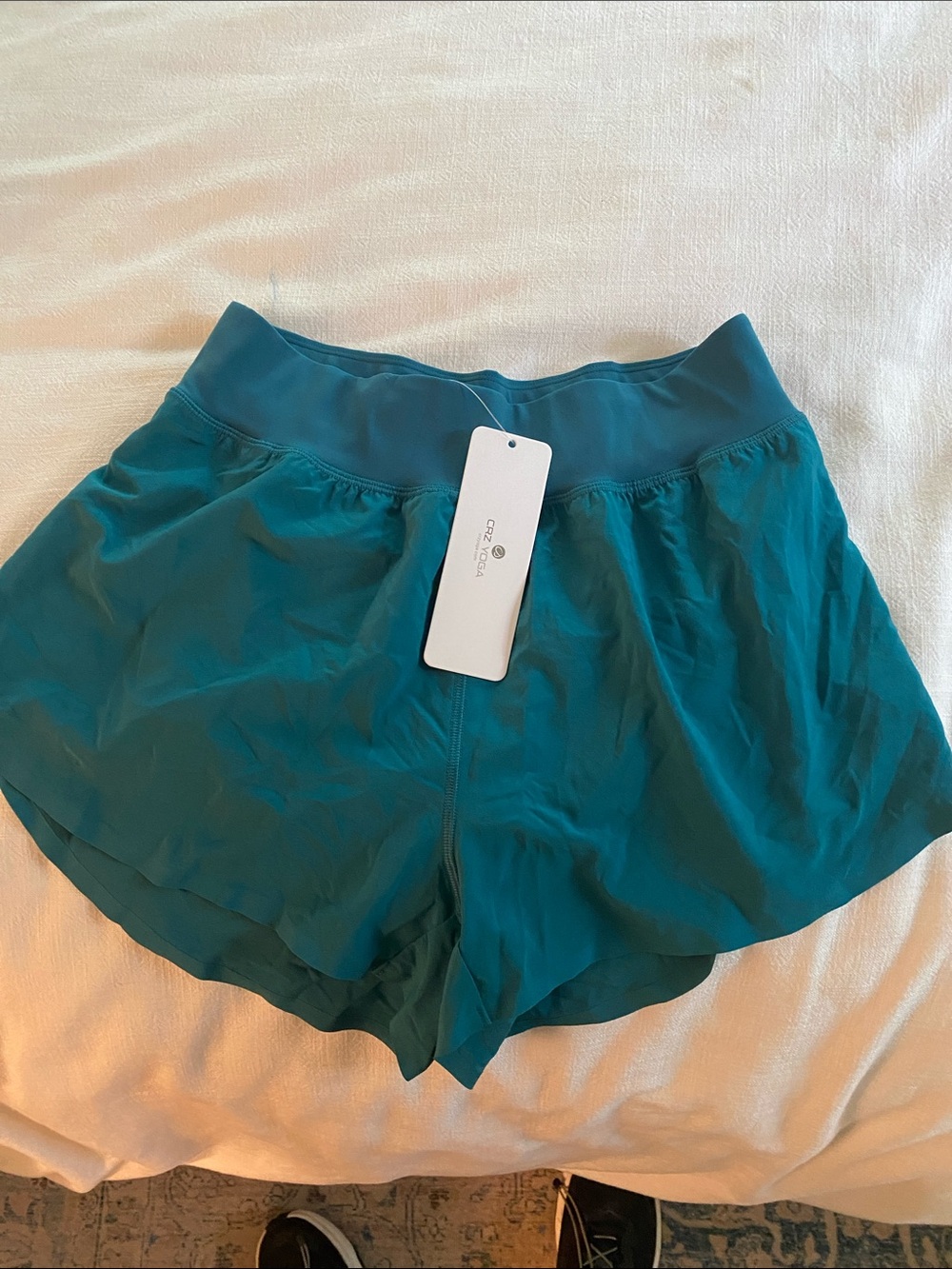 CRZ YOGA Teal Women’s Athletic Shorts